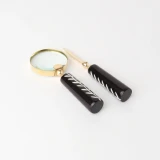 Black Magnifier/Letter Opener Set by Le Forge