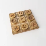 Black Brass Tic Tac Toe by Le Forge - 19x19cm