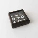 Black & Nickel Tic Tac Toe Box by Le Forge - 10cm