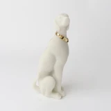 White Resin Labrador by Le Forge