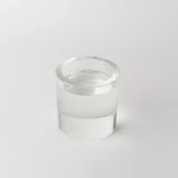 Clear Crystal Pillar Candlestick by Le Forge