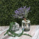 Clear Crystal Harvey Vase by Le Forge - 16cm