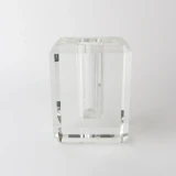 Clear Crystal Cut Vase by Le Forge