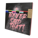 Pink Art Canvas "Never Said That" by Le Forge - 60x60cm