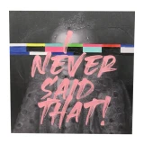 Pink Art Canvas "Never Said That" by Le Forge - 60x60cm
