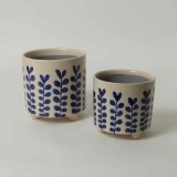 Ceramic Flower Vase by Le Forge - Blue