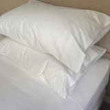 Commercial 250 Thread Count 50/50 Polycotton White Sheet Separates