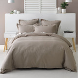 Nova Taupe Duvet Cover Set by Savona