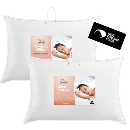 Wool / Polyester Standard Pillow Twin Pack by Moemoe