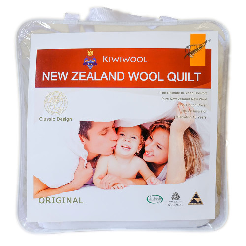 95% NZ Wool Dome Together Duvet Inner (200 + 350gsm) by Kiwi Wool