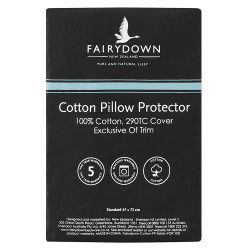 Cotton Standard Pillow Protector by Fairydown