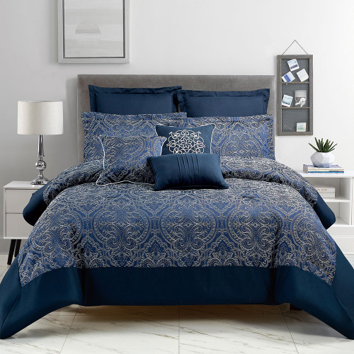 Verona 8 Piece Comforter Set by Marlborough