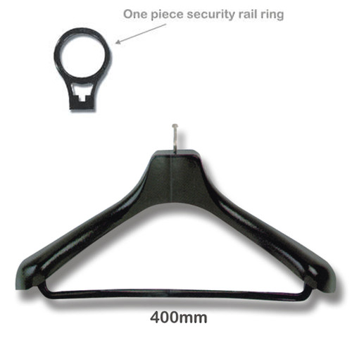 Suit and Jacket Clothes Hanger with Bar and Security Pin
