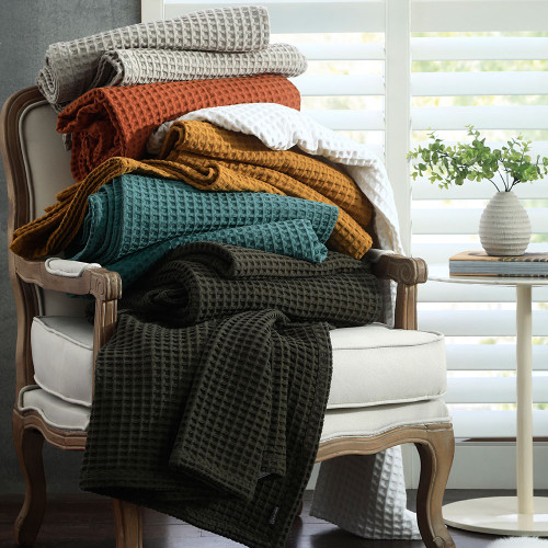 Wanaka Waffle Blankets by MM Linen