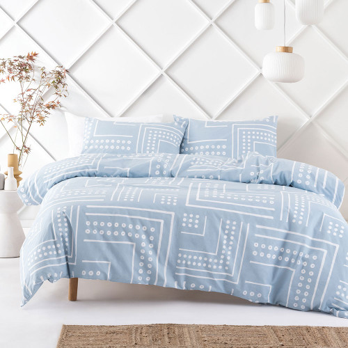 Reed Blue Duvet Cover Set by Nu Edition