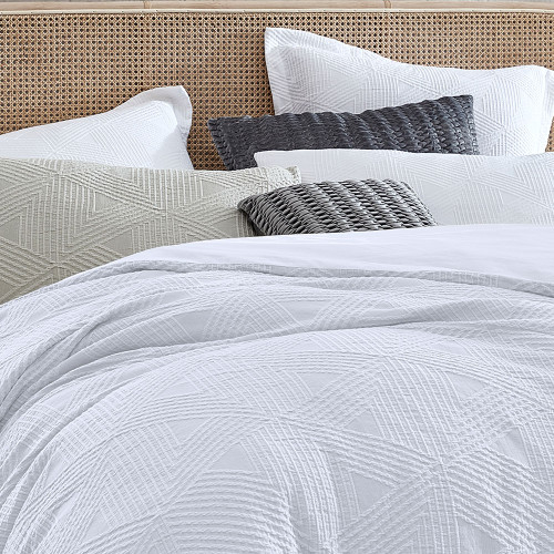 Braddon White Duvet Cover Set by Private Collection