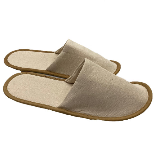 Closed Toe Natural Slippers One Size