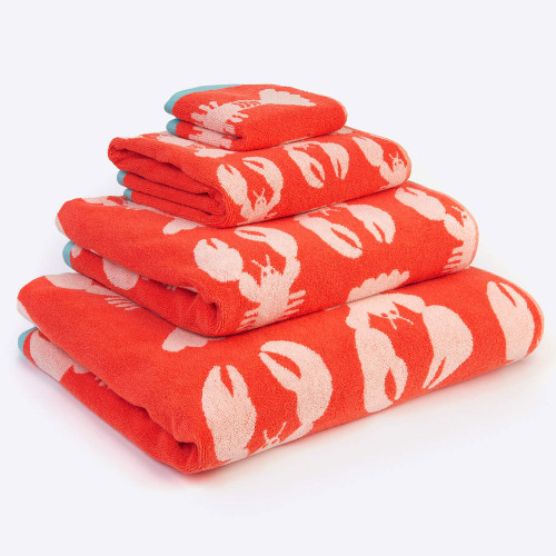 Lobster Organic Cotton Towel Separates by Anorak