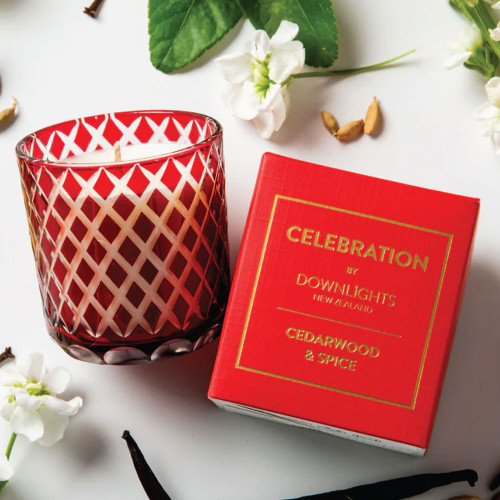 Cedarwood and Spice Celebration Candle by Downlights