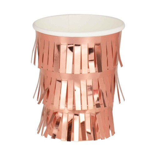 Mix It Up Rose Gold Fringe Cups