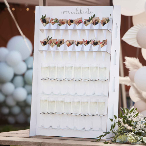 Botanical Wedding Grazing Stand Card Canape Wall