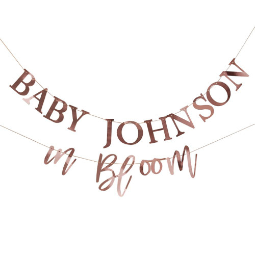 Baby in Bloom Customisable Banner