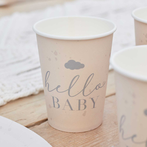 Hello Baby Paper Cups