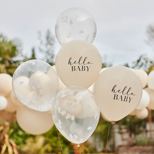 Hello Baby Balloon Bundle Hello Baby & Confetti Clouds