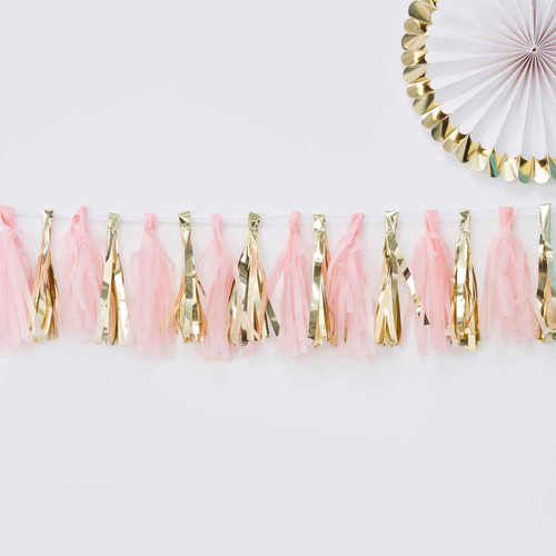 Oh Baby! Tassel Garland Pink & Gold