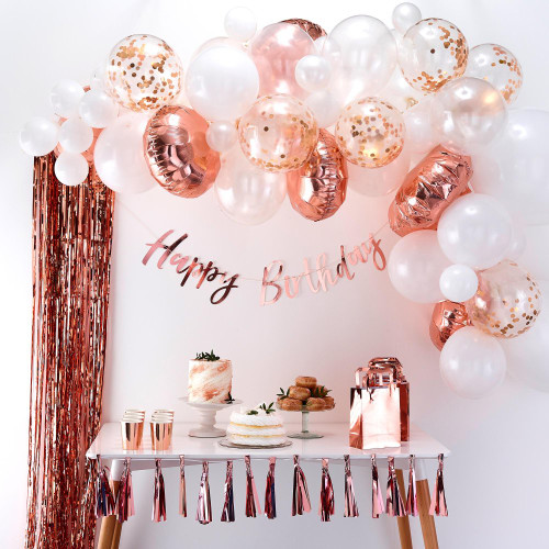 Balloon Arch Rose Gold