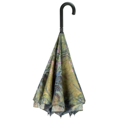 Monet Irises Reverse Cover Umbrella by Galleria