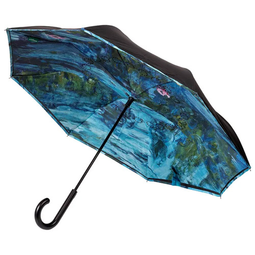 Waterlilies Auto Close Outside-In Umbrella by Clifton
