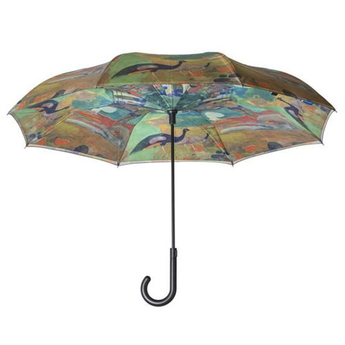 Peacock Reverse Cover Umbrella by Galleria