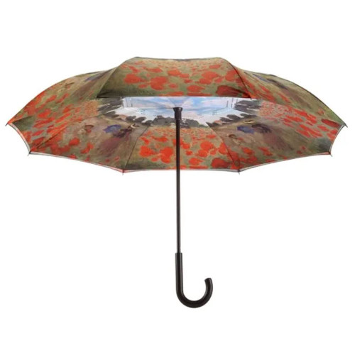 Monet Poppyfield Reverse Cover Umbrella by Galleria