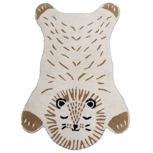 Lion Woollen Child Rug by Le Forge