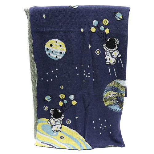 Kids Cotton Spaceman Throw by Le Forge