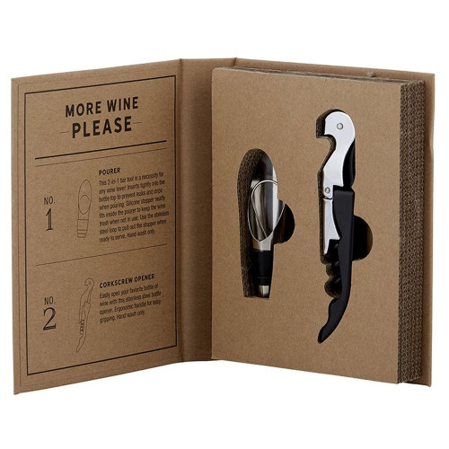 More Wine Please Set - Cardboard Book Set by Santa Barbara Design Studio