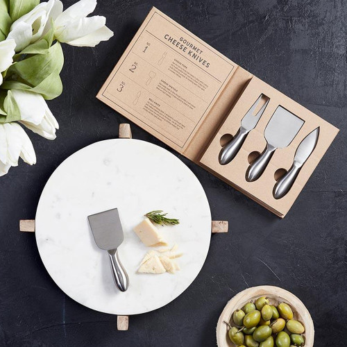 Gourmet Cheese Knives - Cardboard Book Set by Santa Barbara Design Studio