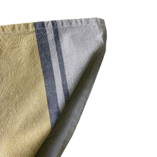 Stonewash Antique Gold/Stripe Tea Towel by Linens and More