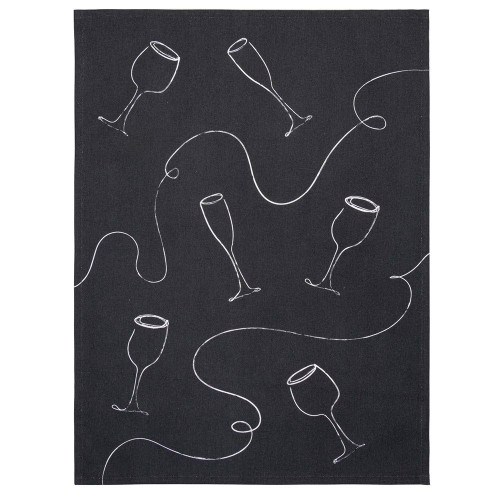 Wine Time Tea Towel by Linens and More