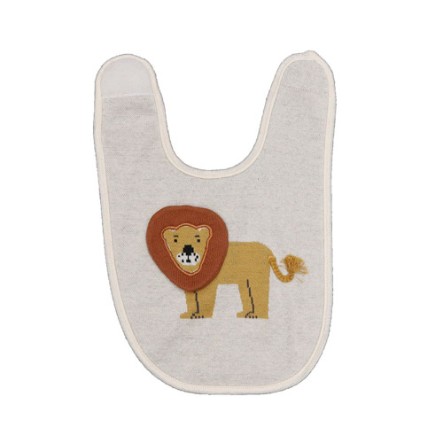 Cotton Lion 3D Bib by Le Forge
