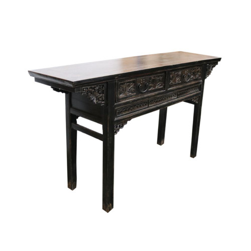 Antique Canton Console Black by Le Forge