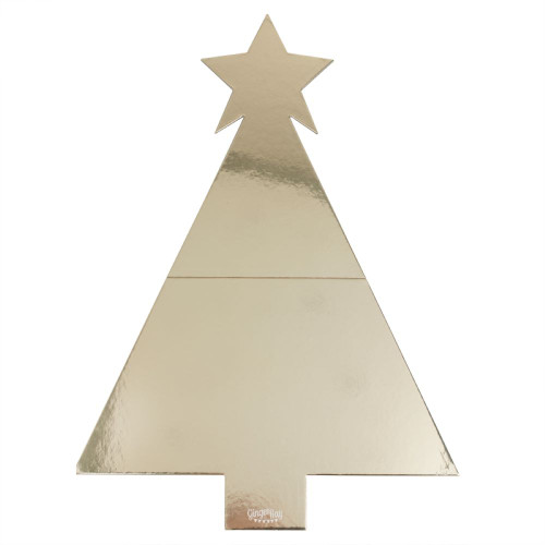 Gold Christmas Tree Shaped Grazing Board