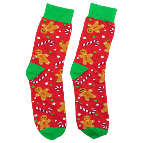 Christmas Gingerbread Man Socks by Splosh