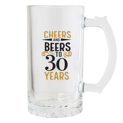 Sip Celebration 30th Beer Glass by Splosh