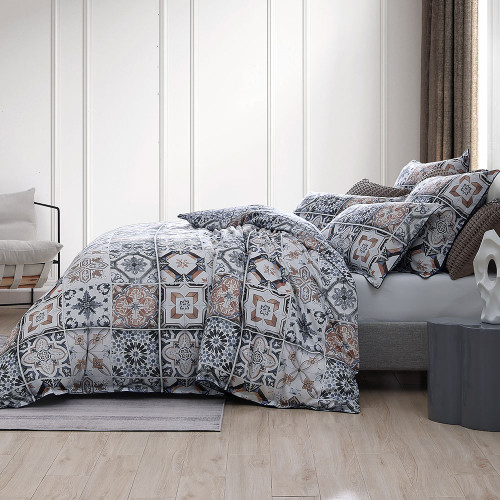 Restore Navy Duvet Cover Set by Private Collection