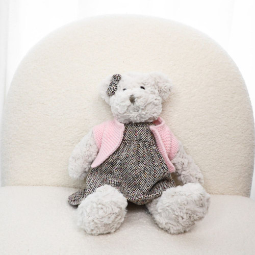 Margie Dressed Bear Soft Toy by Little Dreams