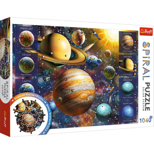 Trefl "1040"- Spiral Puzzle - Solar System