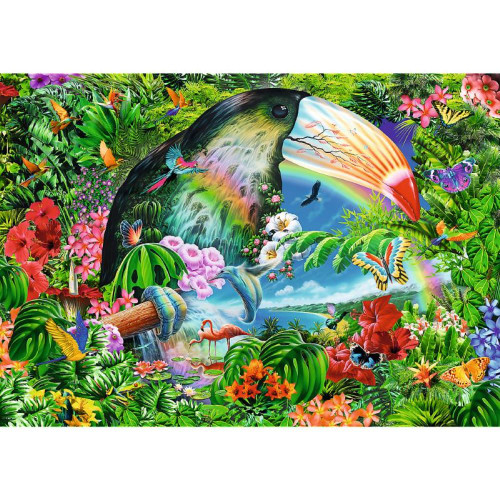 Trefl "1040"- Spiral Puzzle - Tropical animals