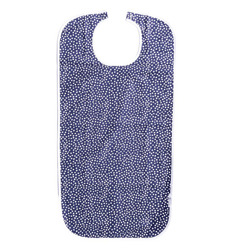 Bib Feeding - Adult - Navy Dot